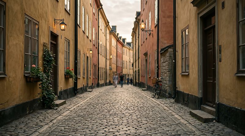 Stockholms stadsvy — blomsterbud levereras i hela staden från Söder till Östermalm